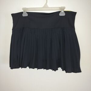 NWT All In Motion Womens Woven High Rise Pleated Skort Black Size XXL Athleisure